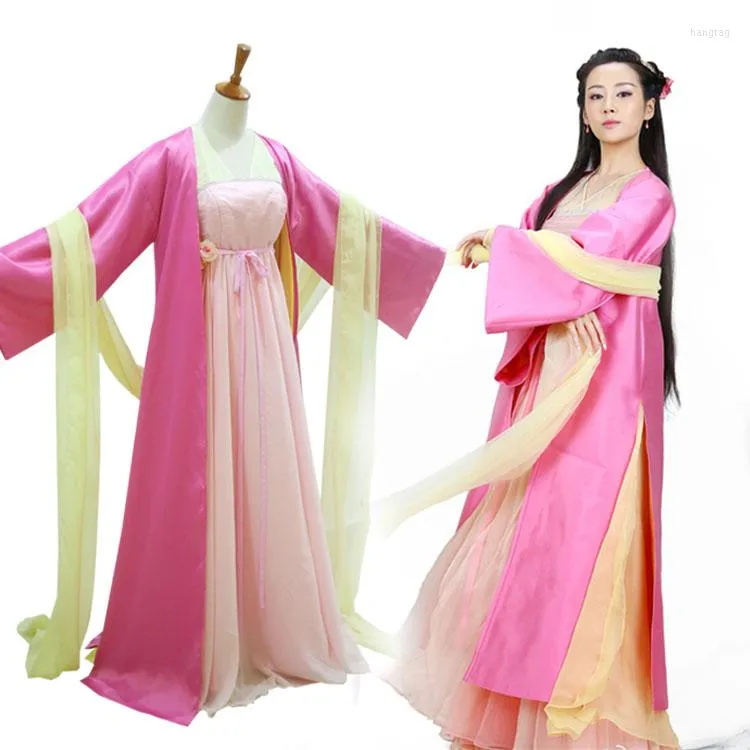 Stage Wear Ni ManTian Apprentice Girl Little Hua Qiangu Costume Hanfu TV Drama Actress Rose And Purple 2 Colors