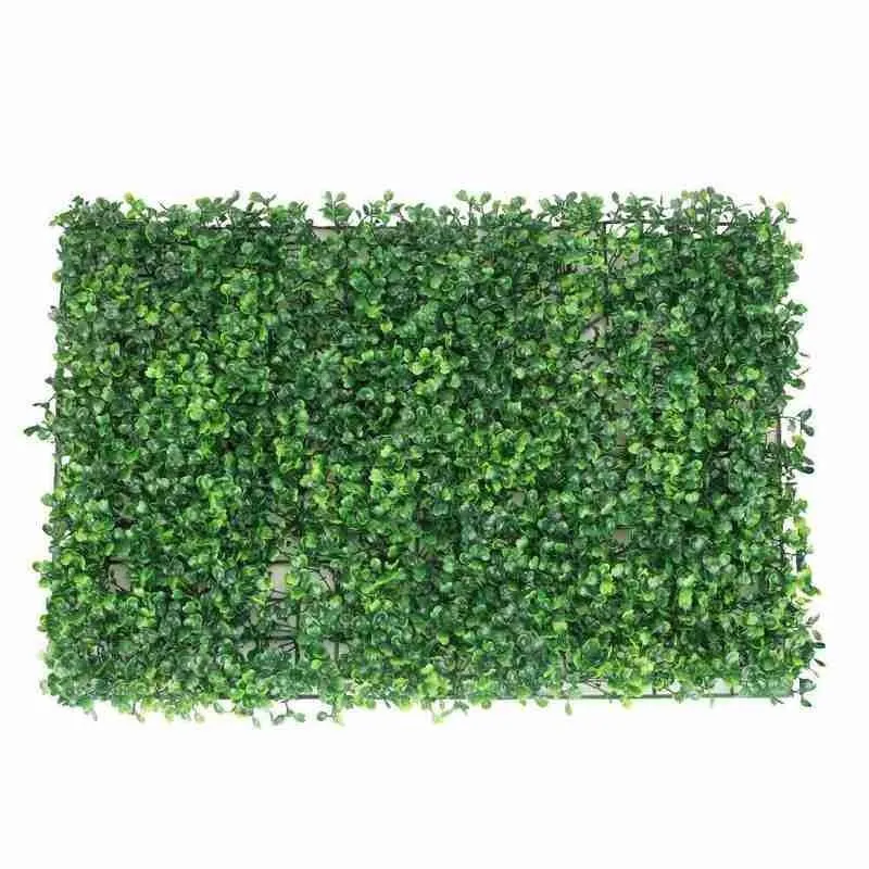 Flores decorativas 40x60cm Crama de planta verde artificial para casa de parede de jardim em casa Paisagismo de plástico portas de gramado Decoração de fundo