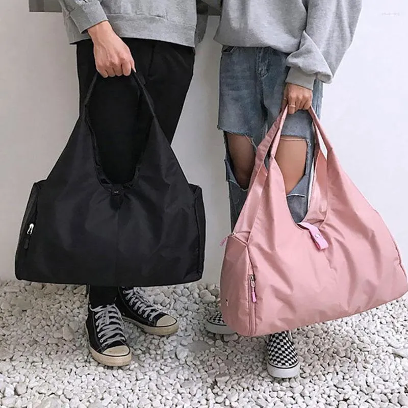 Bolsas de compras ao ar livre nylon esportes de nylon ginásio homens treinando fitness viagens bolsa de ioga saco de esporte com compartimento de sapatos