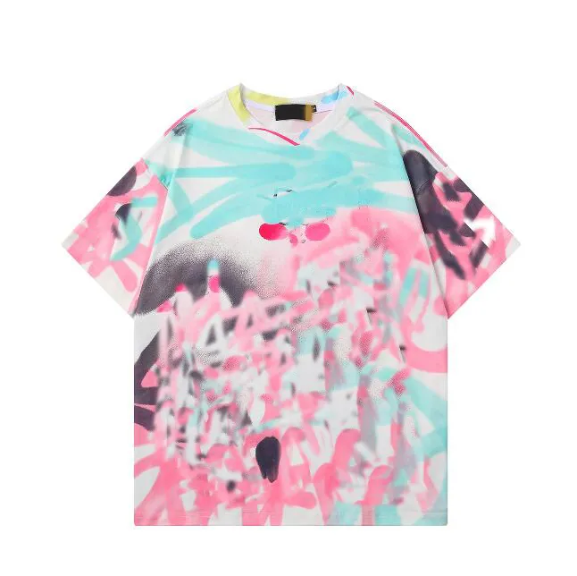 2023 Summer Designer Men's T-Shirts luxury collar letter print TShirts fashion womens color Graffiti printing POLO t-shirt casual tshirt