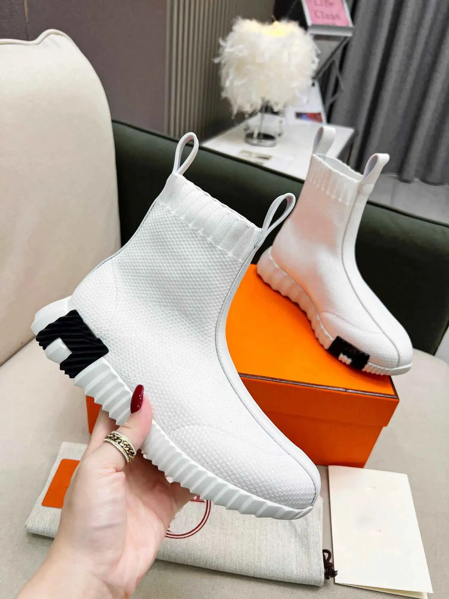 Luxe heren Hoge vrijetijdsschoenen Stuiterende sneakers Technische suède Geitenleer Sport Lichte zool Trainers Italië Merken Heren Casual Wandelschoenen Maat 38-46