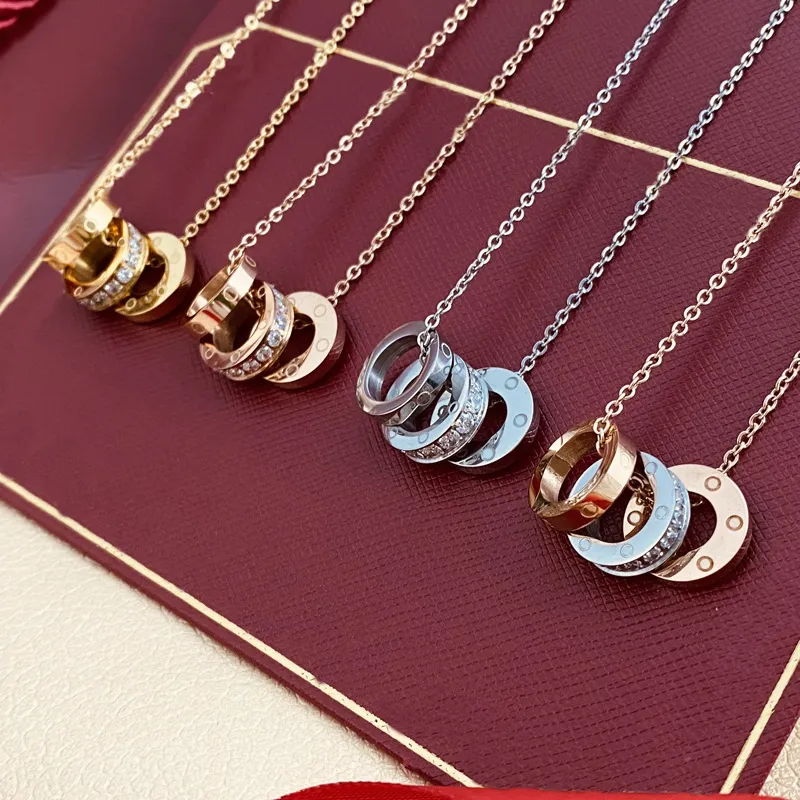 Cadena de oro con colgante, joyería personalizada, collar de amor, collar de carti de lujo de oro real de 14 k para niñas adolescentes, mujeres, amuletos de bucle, nombre, colgante, cadena, tiktok de moda