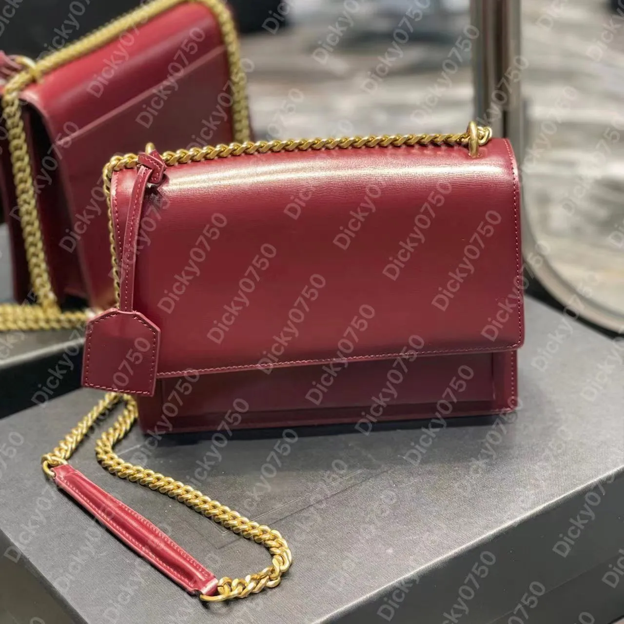 Torebka Crossbody od projektanta Sunset Torebki damskie sac a dos Listonoszki Alligator lady bolsos dicky0750 Luksusowa torebka na ramię Torebka Crocodile sacoche Tasche Burgundy