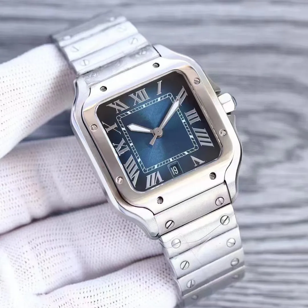 Женские часы с полной из нержавеющей стали квадратная мода, подходящая для моды, наручные часы Montre de Luxe Lady Aaa Quartz Watch