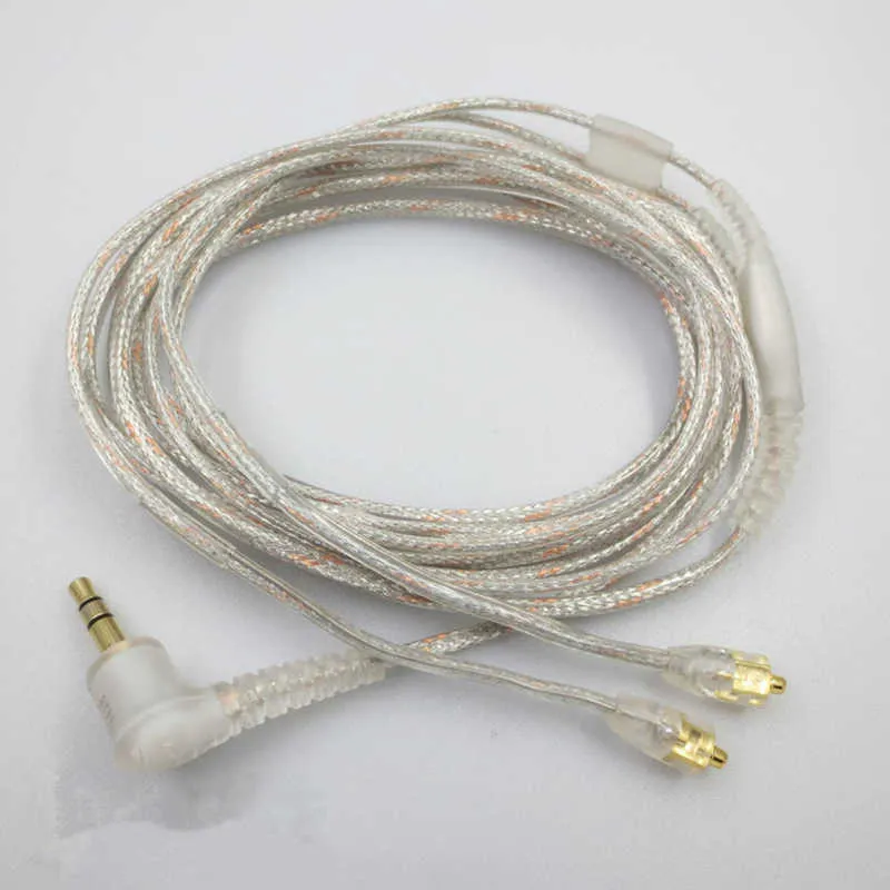 Transparent kabel Shure SE535 SE215 Kodad hörlurkabel Audio Cable UE900 W40 SE425 Universal