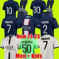 MBAPPE HAKIMI PLAYER #30 soccer jersey SERGIO RAMOS 22 23 Maillots de football 2022 2023 MARQUINHOS VERRATTI pSGS men kids kit sets uniform enfants