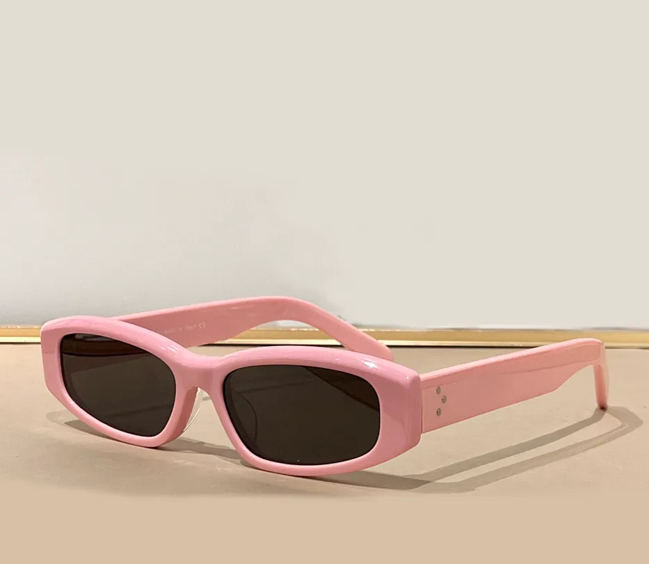 Kattögonform rosa solglasögon för kvinnor mode 40430 solglasögon designers solglasögon occhiali da sole sunnies uv400 glasögon med låda