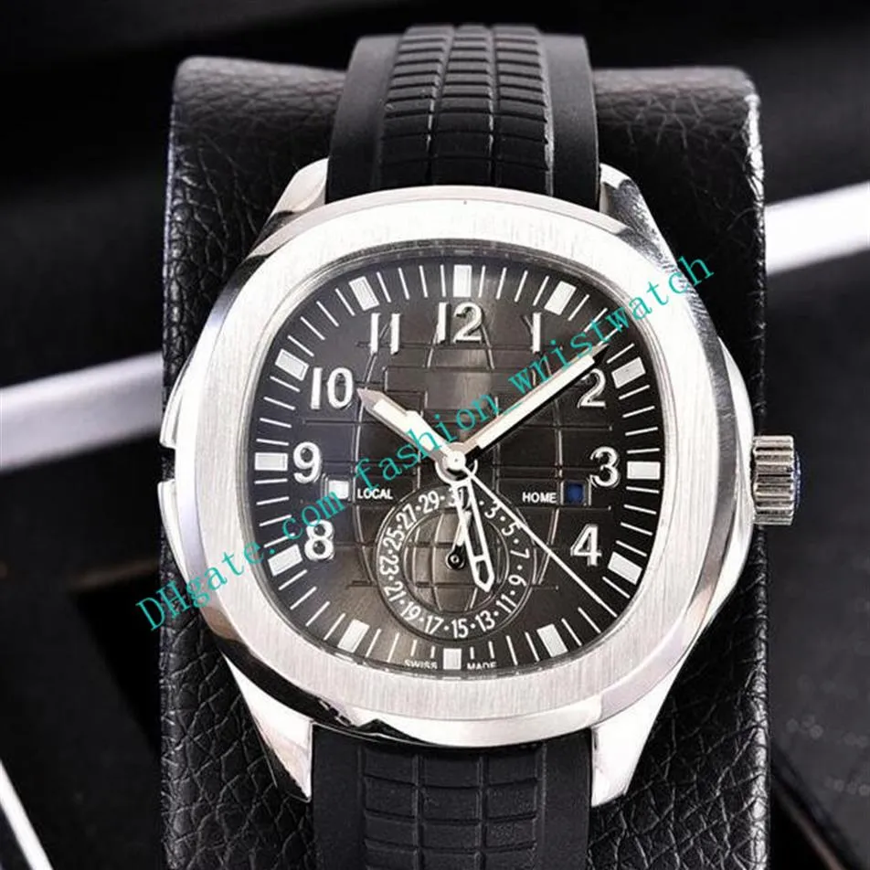 Nowa wersja TOP SPRZEDAŻ ZEGA ZEGA MĘŻCZYZN AUTOMATYCZNE Luksusowe zegarki 40 8 mm Gumowe paski Męskie zegarek sportowy Multifunction Mechanical187o