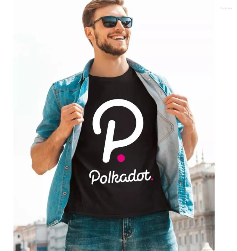 Camisetas masculinas de camiseta do estilo Crypto Polkadot Camiseta Blockchain Coin Top Quality Creative Gift Idea Men Men Manga Shorts OFERTAS T-SHIRT HOMME