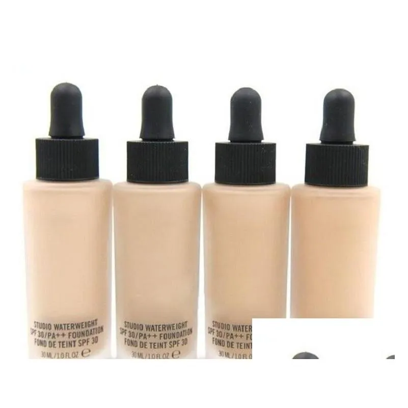 Foundation Makeup Studio Waterweight Liquid 30 Ml 6 Färger Högkvalitativ Drop Delivery Health Beauty Face DHH2G