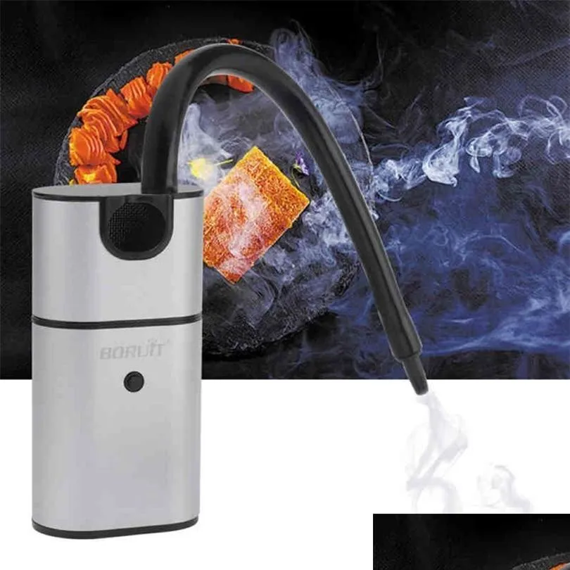 Matlagningsredskap rökare molekarkök cocktail biff handhållen sågspån grill kök verktyg kall rök generator bbq tillbehör 2 dhu86