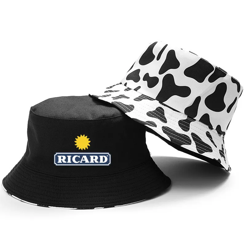 Szerokie grzbiet czapki wiadra hat ricard reversible sapi unisex man rybołówstwo ricard girl outdoor bob chapeau grafika 230303