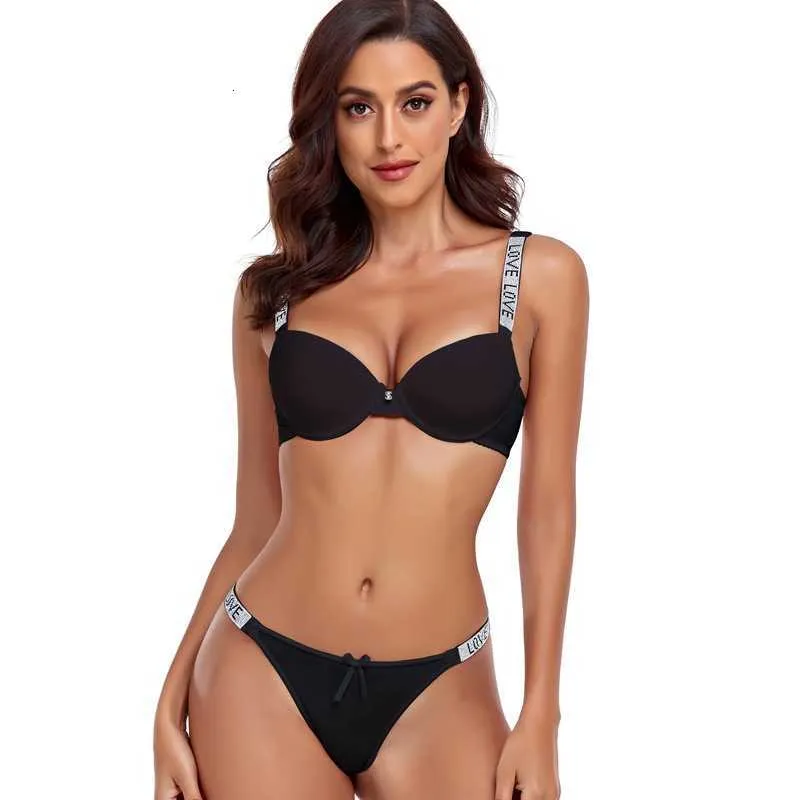 Ensembles de soutiens-gorge strass Sexy femmes dentelle diamantsoutien-gorge lisse et pur vigoureux avec poitrine repliée sur le côté pour montrer mince froncé b diamant décoration respirant sexy