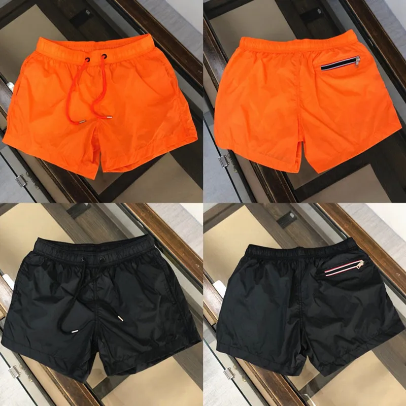 MONCLER スイムショーツ 水着Orange（ブラック スイムウェア