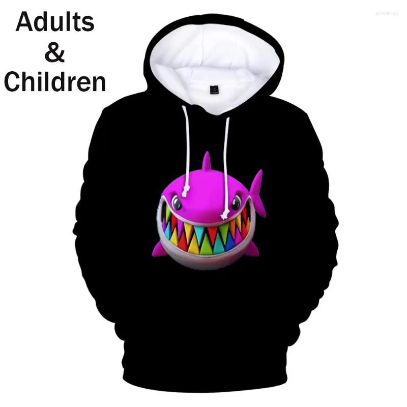 Sweats à capuche pour hommes noir imprimé 3D 6IX9INE hommes sweats femmes automne enfants Streetwear à capuche garçons filles pulls