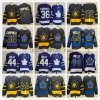 ''New Reverse Retro Ice Hockey Jerseys 36 Jack Campbell 44 Morgan Rielly Blank Stitched Jersey