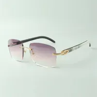 Classic designer sunglasses 3524025 natural mixed  horn temples glasses size 18-140 mm285E