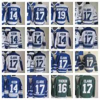 ''New Retro Ice Hockey Jerseys 14 Dave Keon 16 Darcy Tucker 17 Wendel Clark 19 Bruce Boudreau Stitched Jersey