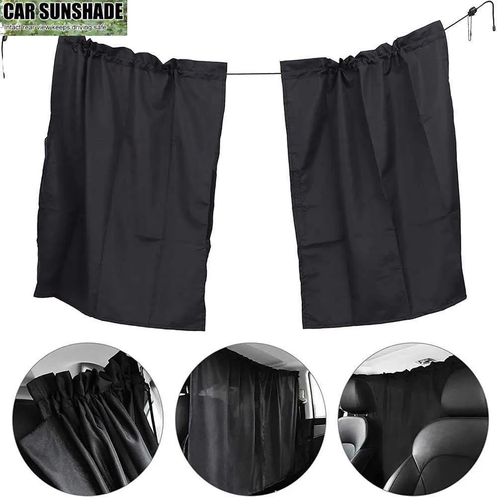 Car Privacy Curtain Removable Sun Shade Partition For Front And