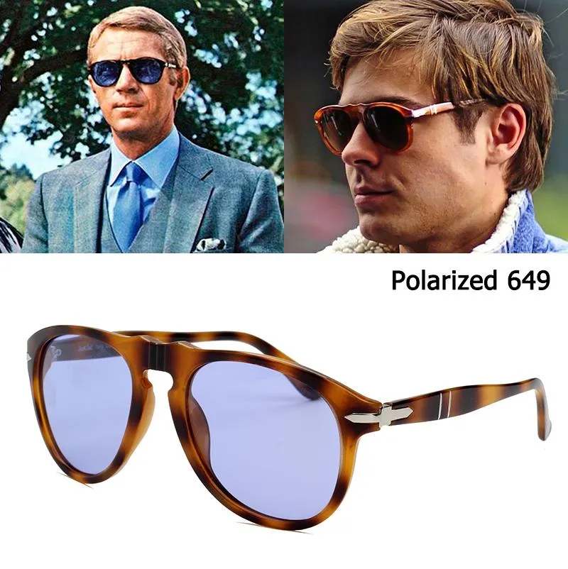 Okulary przeciwsłoneczne ramy Klassische Vintage Jacjad 2023 Mode 649 Pilot Stil Polarisierte Sonnenbrille Mnner Fahren Marke Design Oculos de Fashion