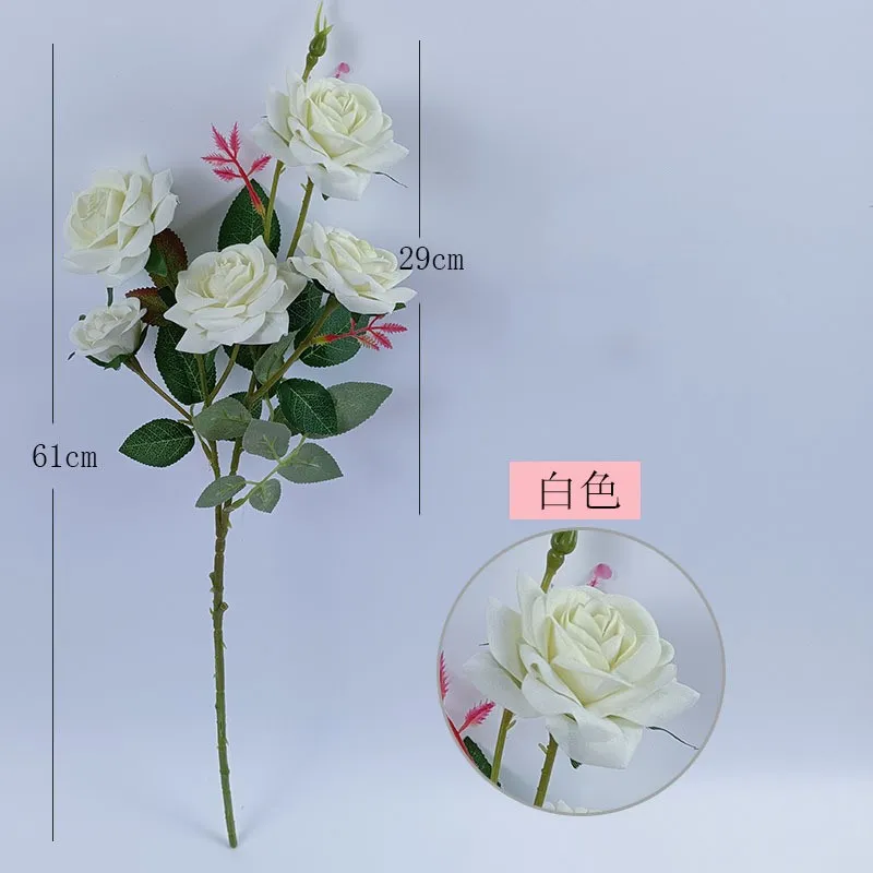Ev dekorasyon simülasyonu gül sahte çiçek pazen düğün düğün dekorasyon ipek çiçek ev elbise sahne sahne