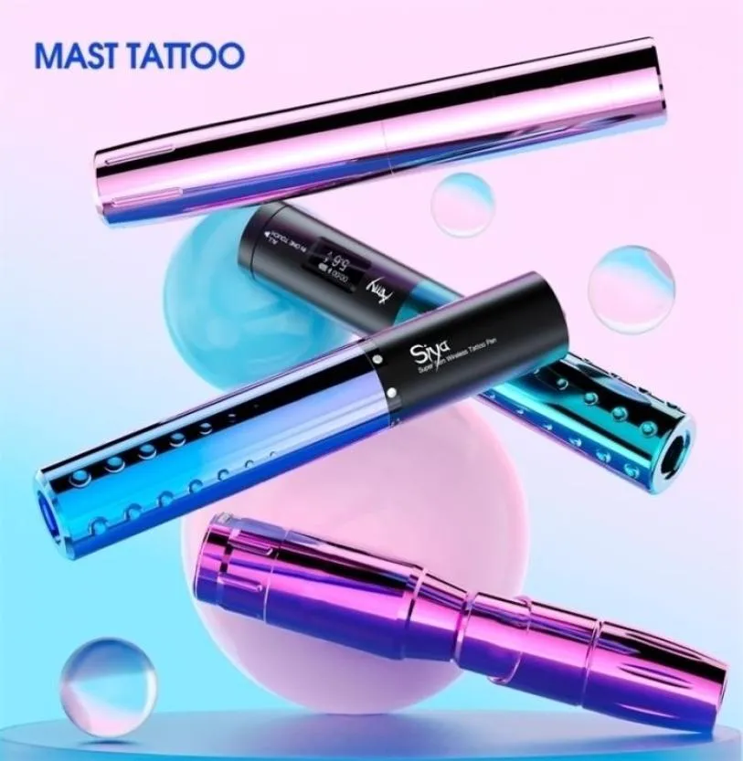Tattoo Machine Mast Mast Series stały makijaż makijaż obrotowy z zestawem zasilania bezprzewodowego dla 2208294702379