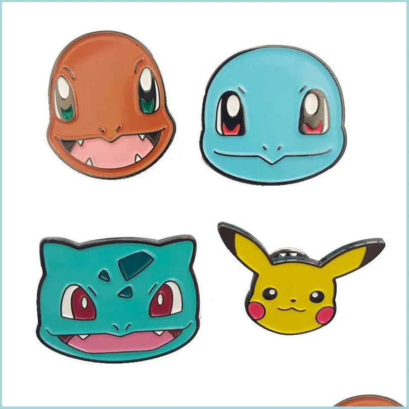 Accessoires de dessin animé Films mignons Jeux Épingles en émail dur Collecter Broche en métal Sac à dos Chapeau Sac Collier Badges Femmes Mode Jewel Dh6Sp