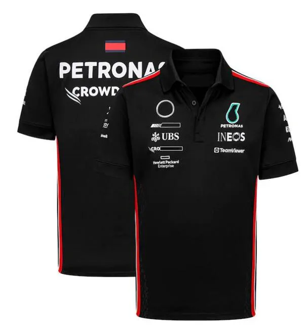 F1フォーミュラ1レーシングジャケット新しいポロシャツの短袖Tシャツと同じスタイル243Dでカスタマイズされています