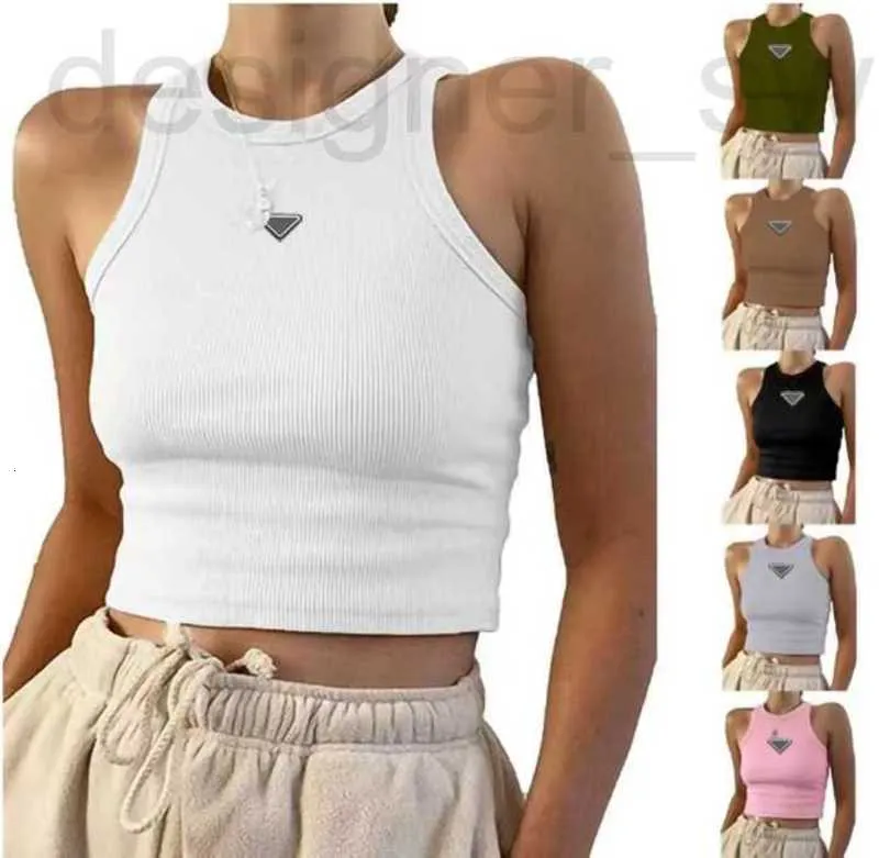 Women's Tanks & Camis Designer tanks sling cami Top Vests T Shirts Knits Sleeveless Tee Knitted Sport s Woman Vest Yoga Tees L4P6
