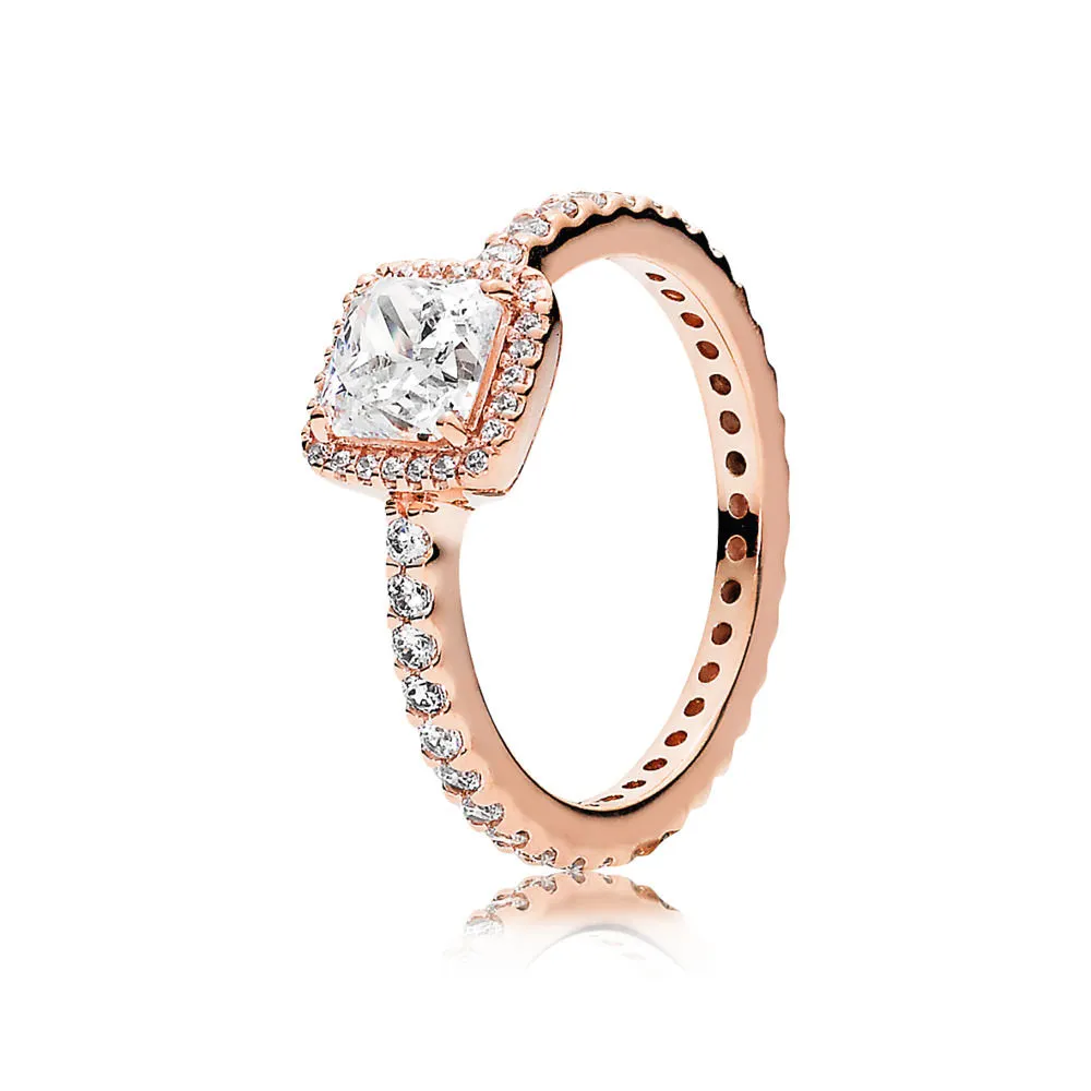 Teardrop pandora ring rose gold sale