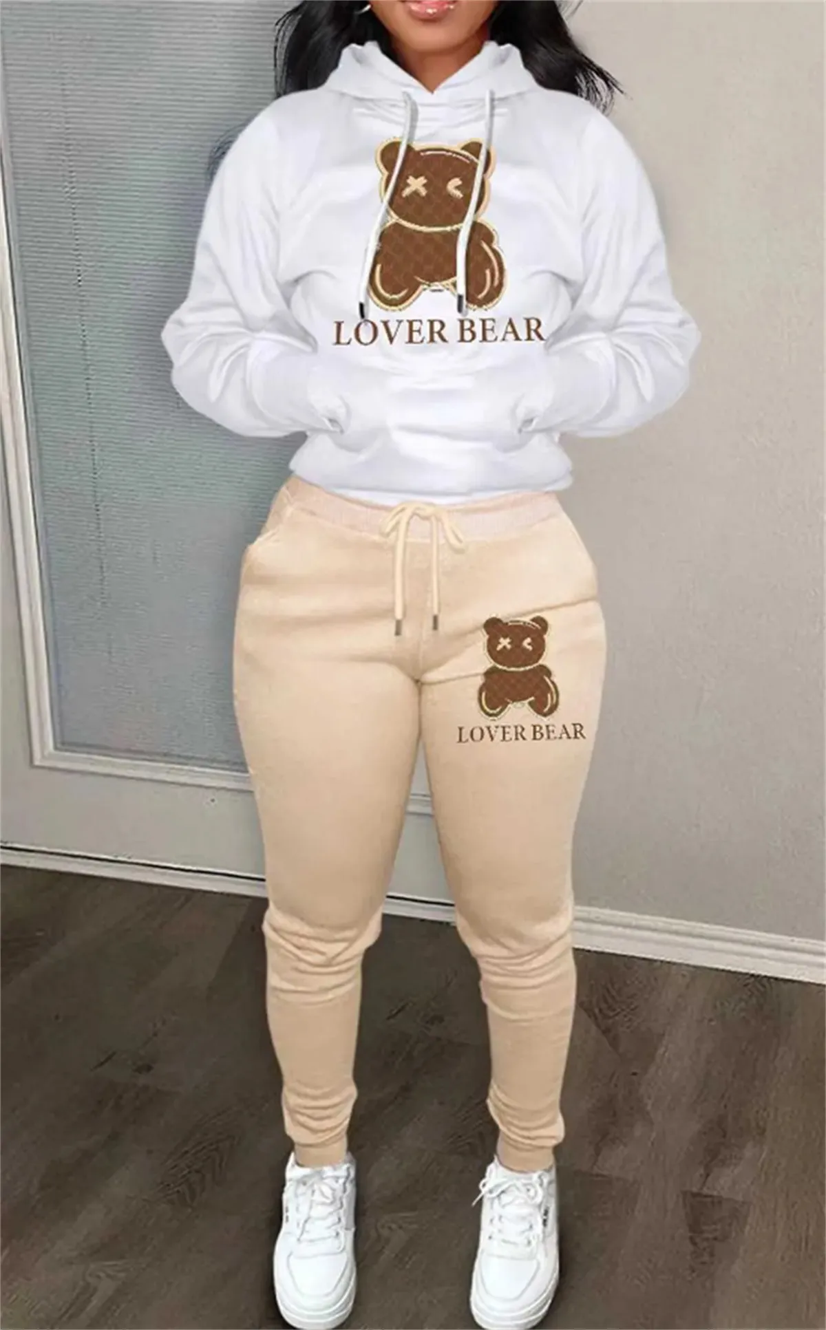 Mode Femmes Survêtement Été Automne Hauts et Pantalons Sweat À Manches Longues Tees Legging Costumes Fit Yoga Vêtements Tenues 2 Pièces Ensembles Outfit Costumes S-2XL