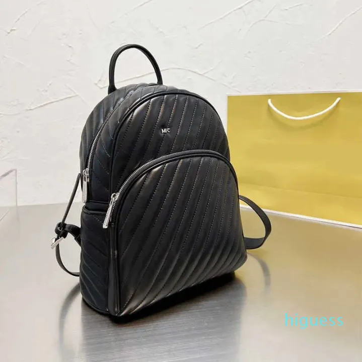 Designer-Backpack Style Backpacks Designer handbags Shoulder Bags Classic Womens Designer Bag Handbag Black Back Pack Pockets stripe Schoolbag 230101