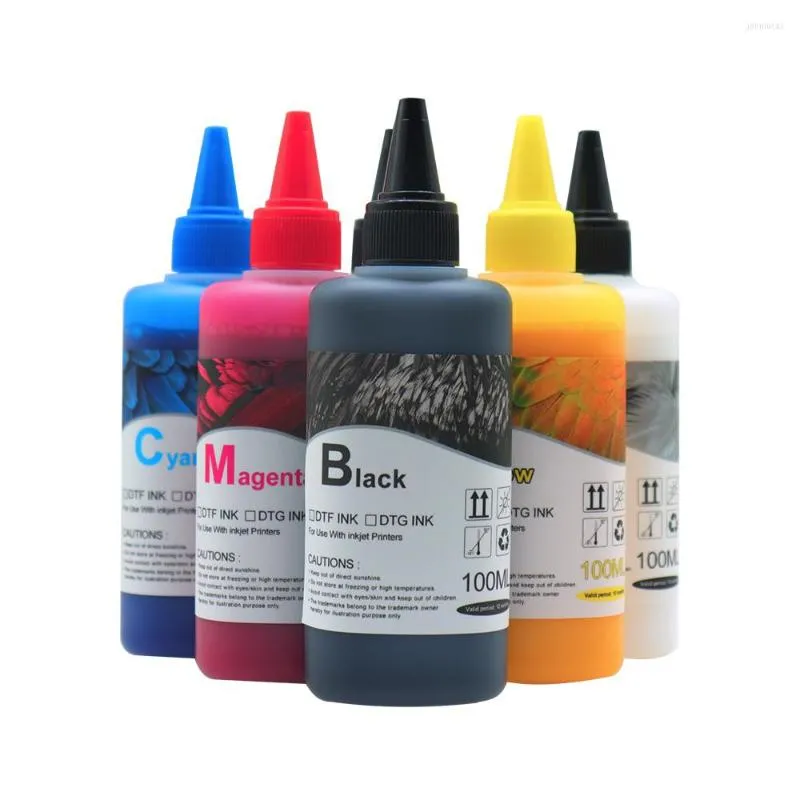 Kits de recarga de tinta 6 100ml DTF Kit Pet Film Transfer para impressora direta L805 L1800 R1390 Todos