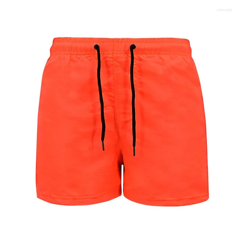 Herrbyxor herrbadshorts sommar tunn fasttorkande strandstammar avslappnade sport korta baddräkt strandkläder brädet s-4xl