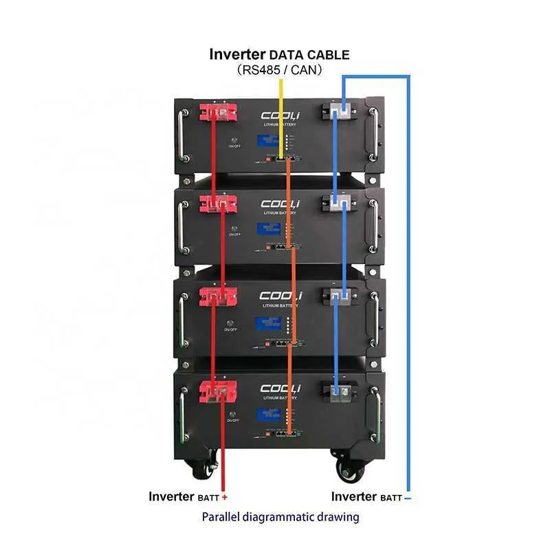 Coolli ESS Energy Storage Batteria di litio 96V-500V Batteria LFP Ibrida Ibrida Tre fase 48V 400Ah Batteria LifePO4