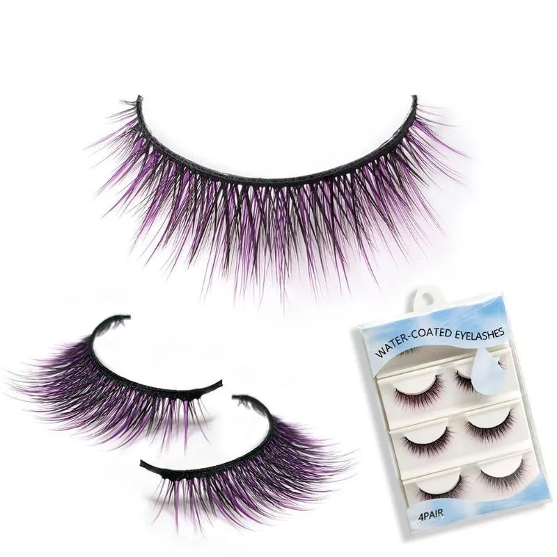 False Eyelashes Water Based Lashes Reusable Water-Activated Self-Adhesive Without Glue Beauty Makeup Eyelash Extension