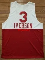 Stitched Allen Iverson New Embroidery Jersey Size XS-6XL Custom Any Name Number Basketball Jerseys