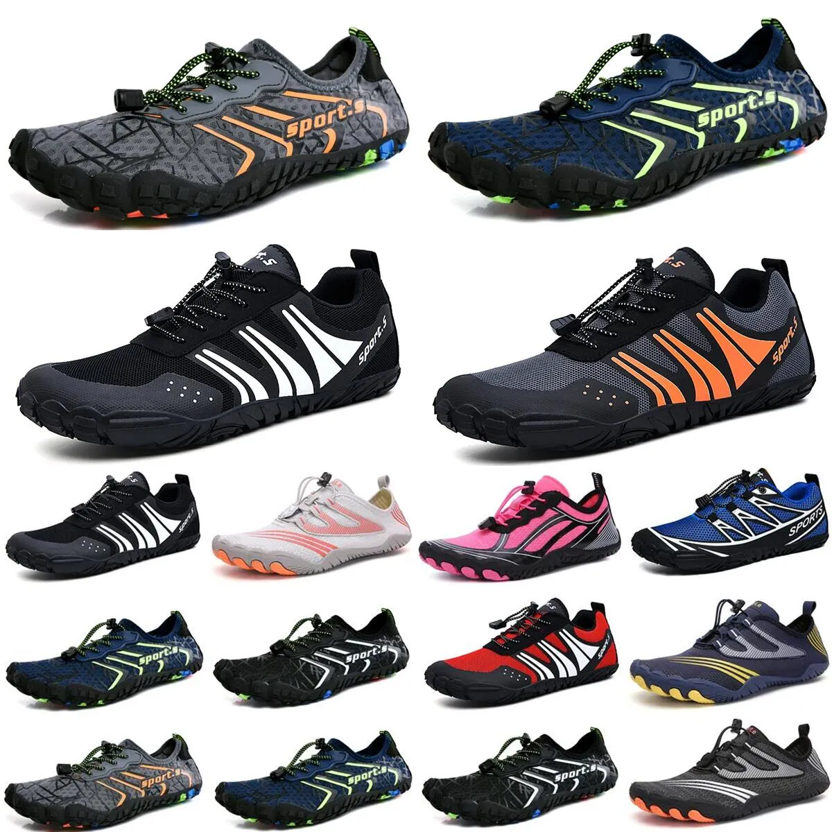 Versatile Water Shoes: Quick-Dry Beach Swim Footwear for Men Women  Barefoot Aqua Socks, Sizes EUR 36-45 Sea, Surf, Dive!