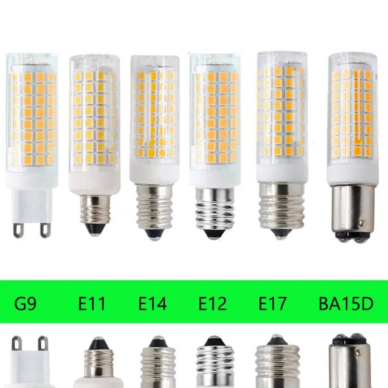 BULS MINI 102 LEDS MORN BA15D E11 E12 E14 E17 G4 G9 LUZES 9W SUBSTITUIR 80W HALOGH LAMPS