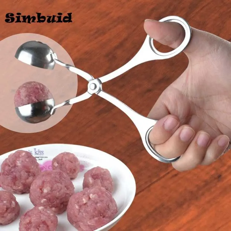 New Stainless Steel Meatball Maker Clip Fish Ball Rice Ball Making Mold Form Tool Kitchen Accessories Gadgets cuisine cocina