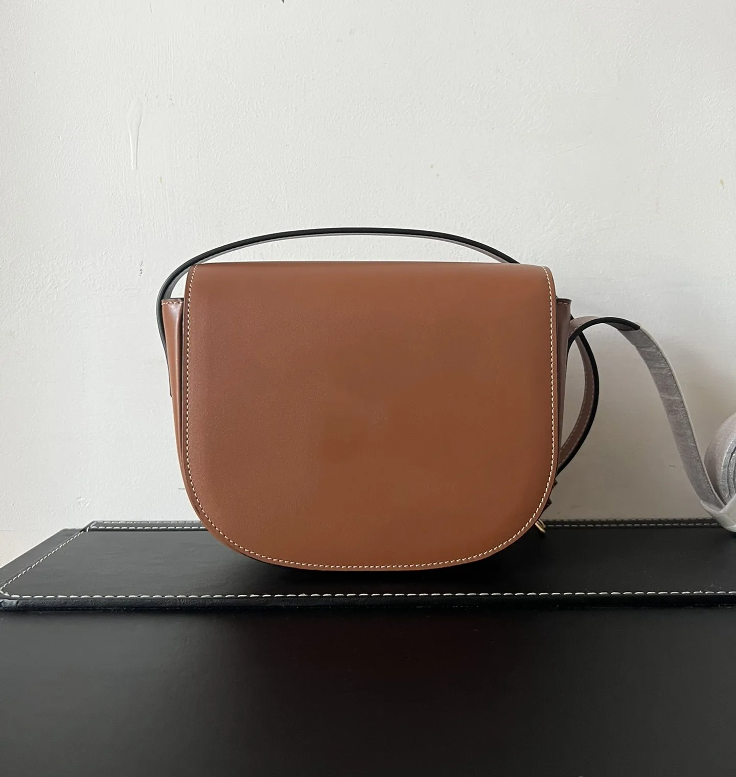 Najlepsze moda Celinn Triomphe Saddle Bag Lady Designer Crossbody Torby gładkie skórzane torby na ramię