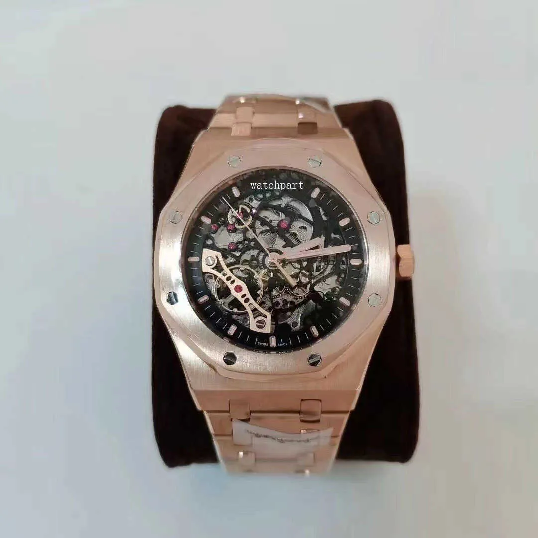 Luxury Watches Movimento Automático Relógios Mecânicos Dial Hollo