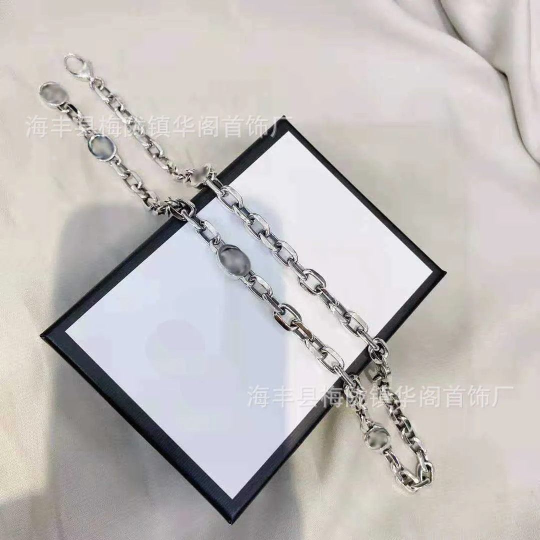 20% de réduction sur tous les articles 2023 Nouveaux bijoux de luxe de haute qualité pour la version haute double collier en argent sterling pour femmes ins vieux bracelet en argent thaïlandais