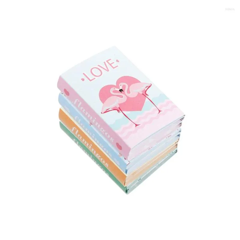 Confezione regalo 12 pacchi / lotto Lovely Flamingo Memo Pad Kawaii 6 Carta pieghevole Note appiccicose Adesivi Planner Blocchi per appunti Materiale scolastico per ufficio