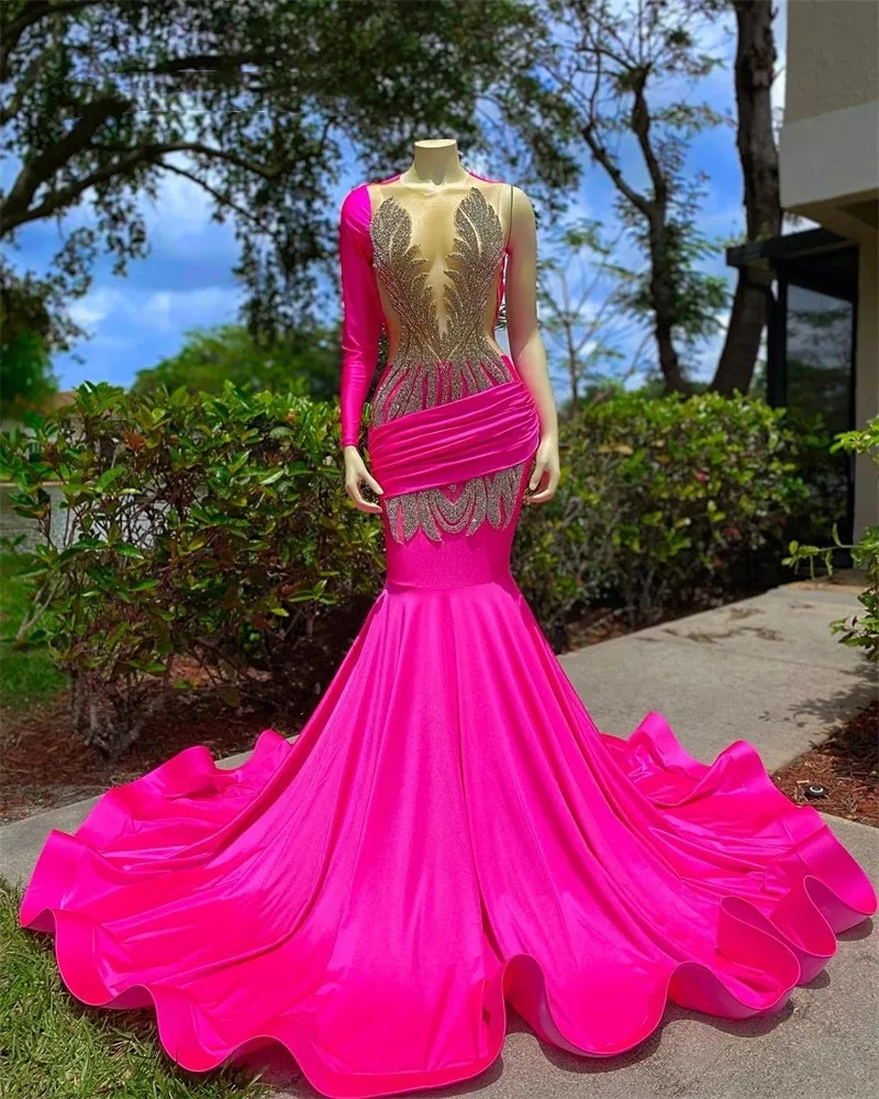 hot pink dress bodycon Hot Pink Notch Neck Bodycon Satin Mini Dress main image 1