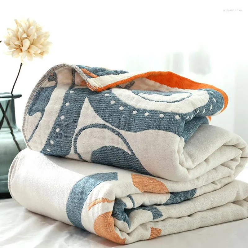 Couvertures doux confortable coton couverture pour lit adulte couvre-lit voyage avion canapé jeter couverture chaude climatisation couette