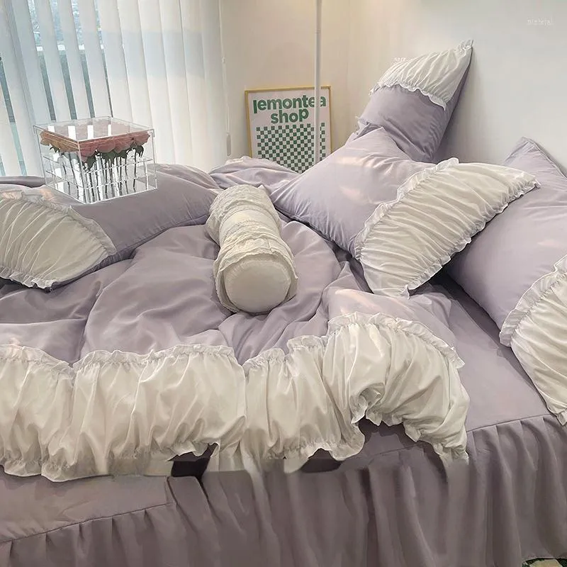 寝具セットファッションと快適なプリンセスベッド3ピースの妖精キルトカバー寮のブティック
