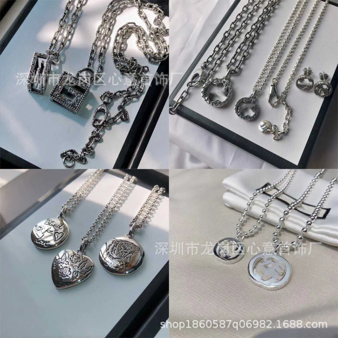 70% DI SCONTO 2023 Nuovi gioielli di moda di alta qualità di lusso per collana in argento sterling Love Fearless 26 Catena a doppio colletto ad incastro Regalo per uomini e donne