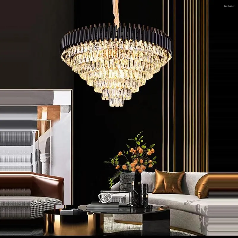 Luxury Taper Crystal Amazon Crystal Chandelier 2023 Black Lustre