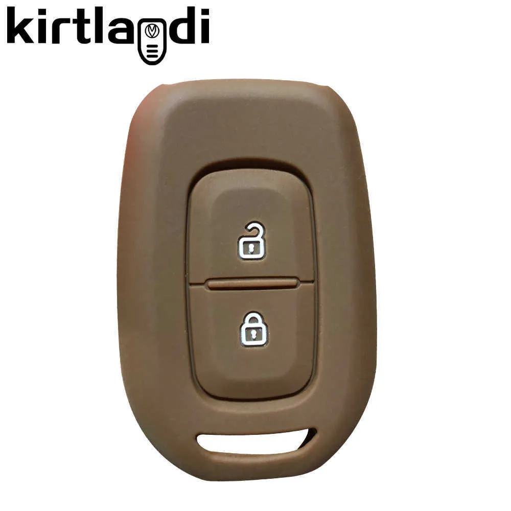Coque Silicone Clé Renault 2 Boutons – Protection Orange Pour Kangoo, Scenic, Megane, Sandero, Captur